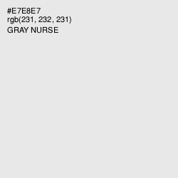 #E7E8E7 - Gray Nurse Color Image